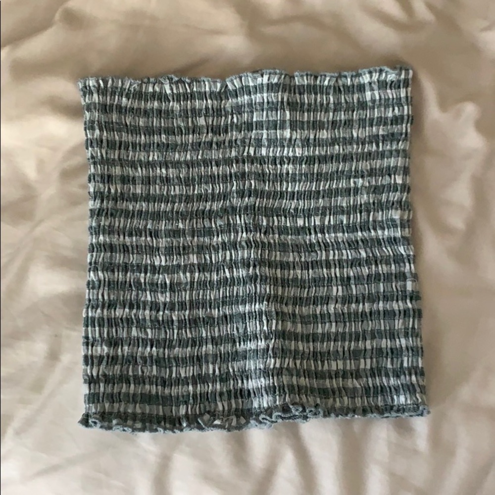John Galt Gingham tube top